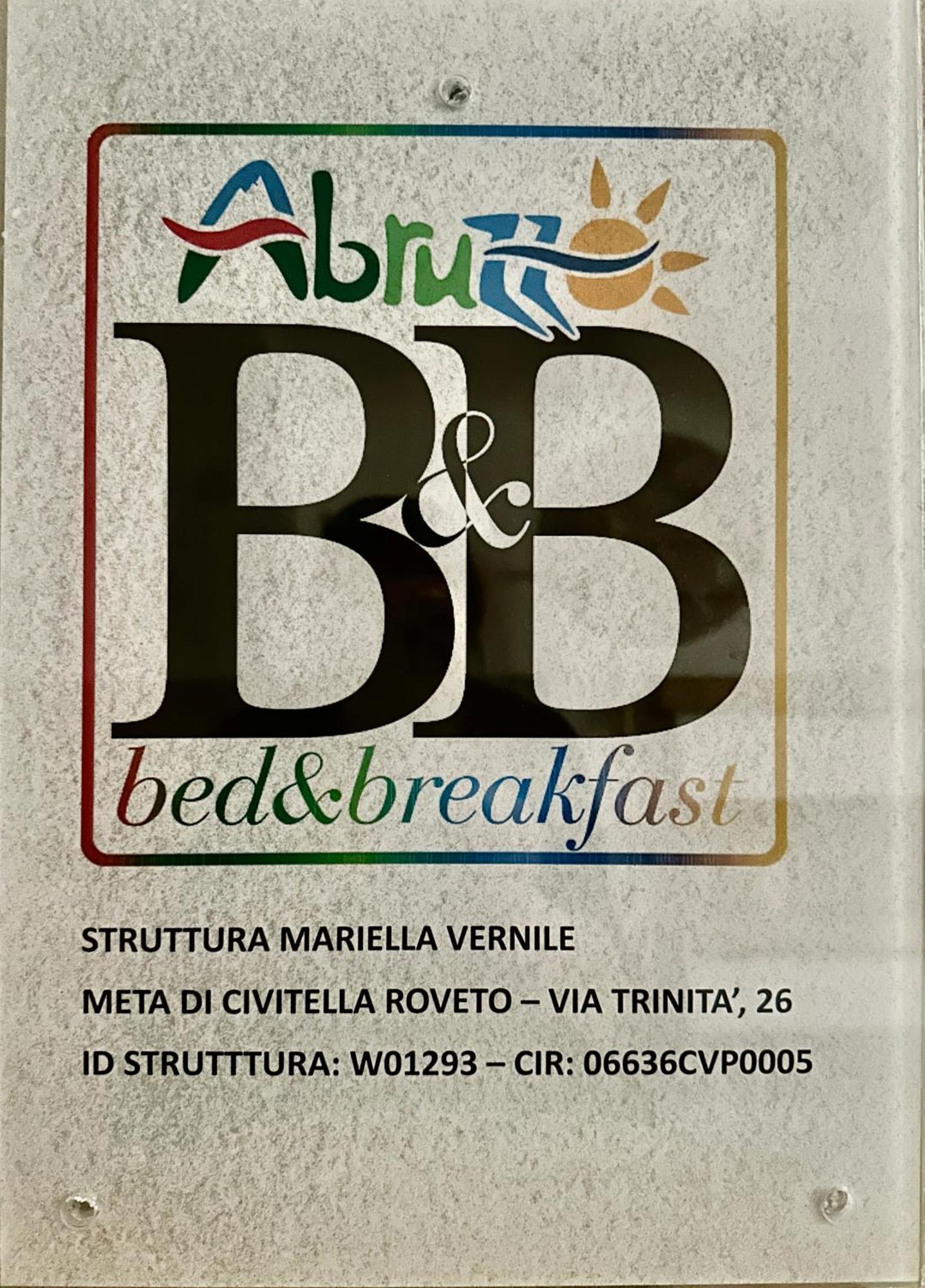 Mariella Vernile Civitella Roveto Exterior foto